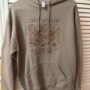 Jerzees Olive Graphic Hoodie